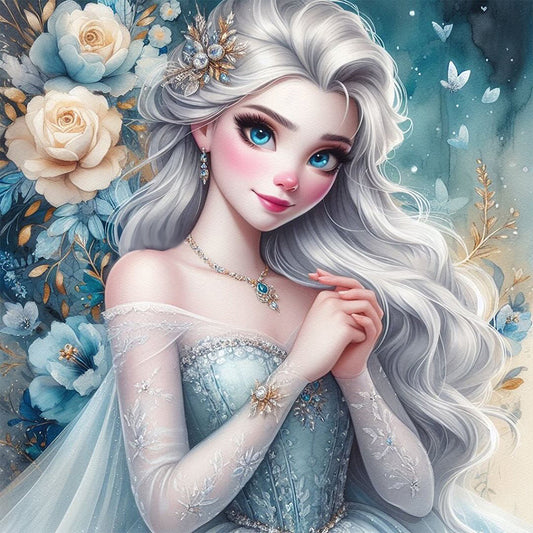 AB Diamond Painting - Full Round - Princess Elsa (40*40CM)