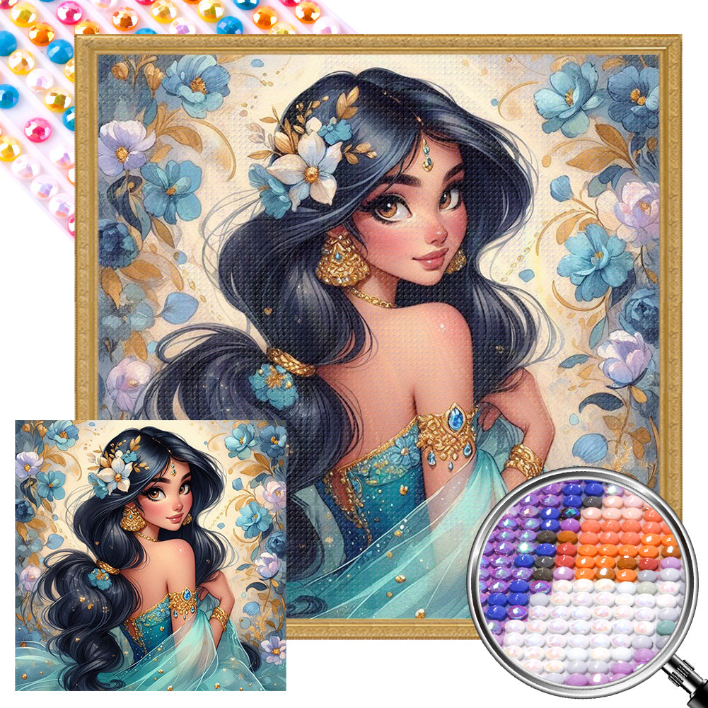 AB Diamond Painting - Full Round - Princess Jasmine (40*40CM)