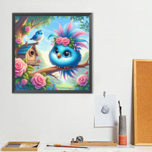 Load image into Gallery viewer, Diamond Painting - Full Round - Branch Rose Big Eye Bird (40*40CM)
