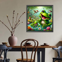 Load image into Gallery viewer, Diamond Painting - Full Round - Happy Frog Sparrow Group (40*40CM)
