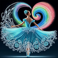 Load image into Gallery viewer, Diamond Painting - Partial Special Shaped - Beautiful Skirt Dancing Girl (30*30CM)
