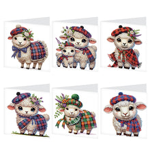 Load image into Gallery viewer, 6pcs Diamond Painting Greeting Cards DIY Diamond Art Cards Handmade Arts Crafts
