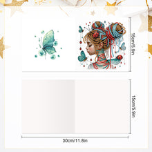 Load image into Gallery viewer, 6pcs Diamond Painting Greeting Cards DIY Diamond Art Cards Handmade Arts Crafts
