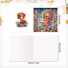 Load image into Gallery viewer, 6pcs Diamond Painting Greeting Cards DIY Diamond Art Cards Handmade Arts Crafts
