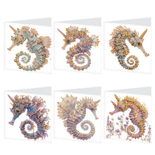 Load image into Gallery viewer, 6pcs Diamond Painting Greeting Cards DIY Diamond Art Cards Handmade Arts Crafts
