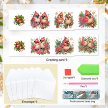 Load image into Gallery viewer, 6pcs Diamond Painting Greeting Cards DIY Diamond Art Cards Handmade Arts Crafts
