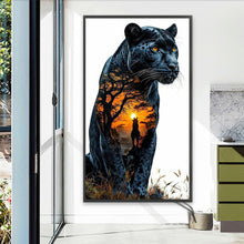 Load image into Gallery viewer, Diamond Painting - Full Square - Leopard In The Sunset (40*70CM)
