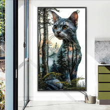 Load image into Gallery viewer, Diamond Painting - Full Square - Kitten In The Deep Forest (40*70CM)
