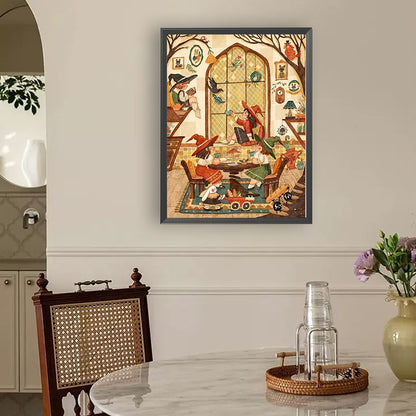 Diamond Painting - Full Round - Witch Afternoon Tea Time (30*40CM)