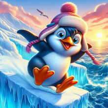 Load image into Gallery viewer, Diamond Painting - Full Round - Skiing Penguin (40*40CM)

