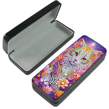 Load image into Gallery viewer, Flower Animal Leather DIY Diamond Painting Sunglasses Storage Box for Art Craft
