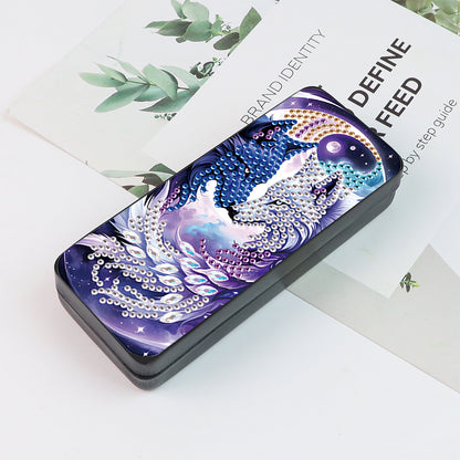 Flower Animal Leather DIY Diamond Painting Sunglasses Storage Box for Art Craft