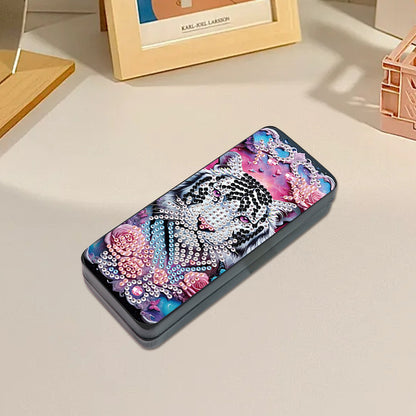 Flower Animal Leather DIY Diamond Painting Sunglasses Storage Box for Art Craft