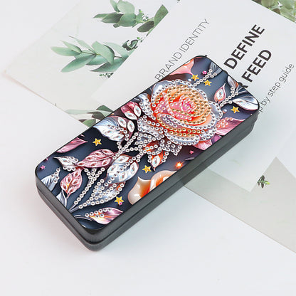 Flower Animal Leather DIY Diamond Painting Sunglasses Storage Box for Art Craft