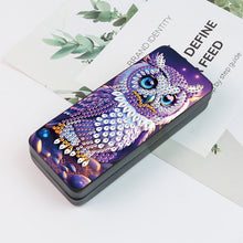 Load image into Gallery viewer, Flower Animal Leather DIY Diamond Painting Sunglasses Storage Box for Art Craft
