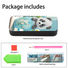Load image into Gallery viewer, Flower Animal Leather DIY Diamond Painting Sunglasses Storage Box for Art Craft
