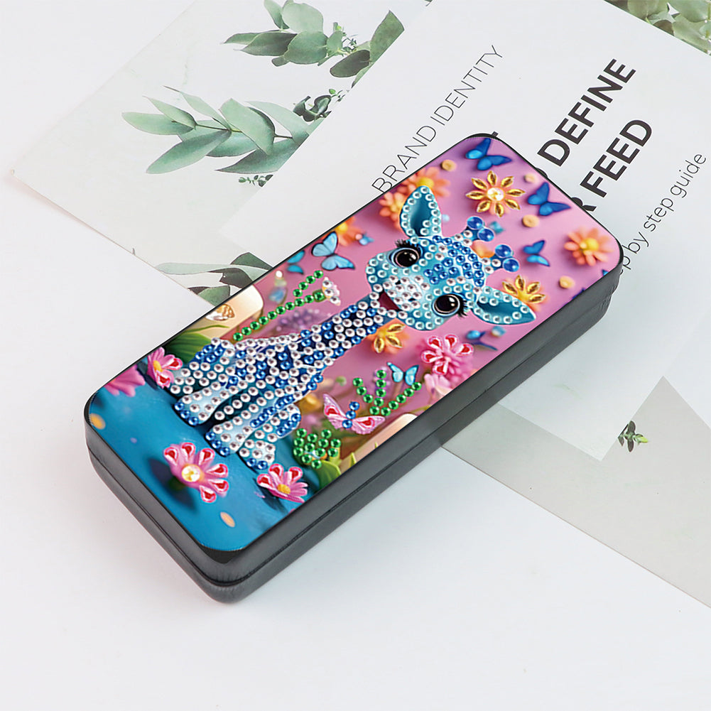 Flower Animal Leather DIY Diamond Painting Sunglasses Storage Box for Art Craft
