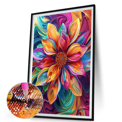 AB Diamond Painting - Full Round - Flowers In Oil Painting (45*60CM)