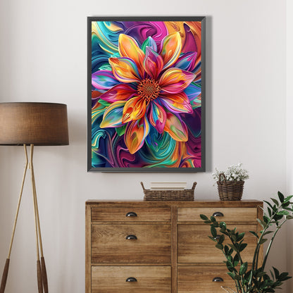 AB Diamond Painting - Full Round - Flowers In Oil Painting (45*60CM)
