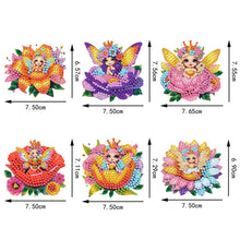 Load image into Gallery viewer, 6Pcs Acrylic Cute Pattern Diamond Art Refrigerator Magnets Sticker for Beginners
