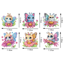 Load image into Gallery viewer, 6Pcs Acrylic Cute Pattern Diamond Art Refrigerator Magnets Sticker for Beginners
