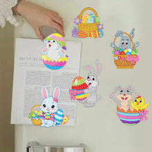 Load image into Gallery viewer, 6Pcs Acrylic Cute Pattern Diamond Art Refrigerator Magnets Sticker for Beginners
