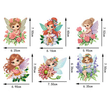 Load image into Gallery viewer, 6Pcs Acrylic Cute Pattern Diamond Art Refrigerator Magnets Sticker for Beginners
