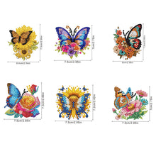 Load image into Gallery viewer, 6Pcs Acrylic Cute Pattern Diamond Art Refrigerator Magnets Sticker for Beginners
