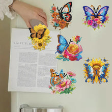 Load image into Gallery viewer, 6Pcs Acrylic Cute Pattern Diamond Art Refrigerator Magnets Sticker for Beginners
