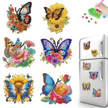 Load image into Gallery viewer, 6Pcs Acrylic Cute Pattern Diamond Art Refrigerator Magnets Sticker for Beginners

