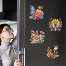 Load image into Gallery viewer, 6Pcs Acrylic Cute Pattern Diamond Art Refrigerator Magnets Sticker for Beginners
