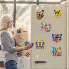 Load image into Gallery viewer, 6Pcs Acrylic Cute Pattern Diamond Art Refrigerator Magnets Sticker for Beginners
