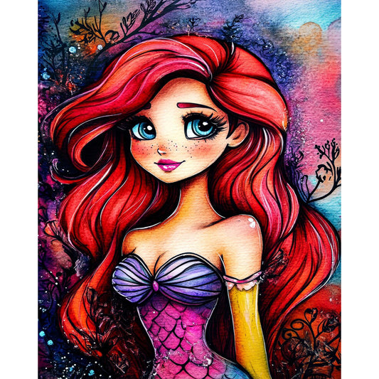 Diamond Painting - Full Round - Cartoon Girl (40*50CM)