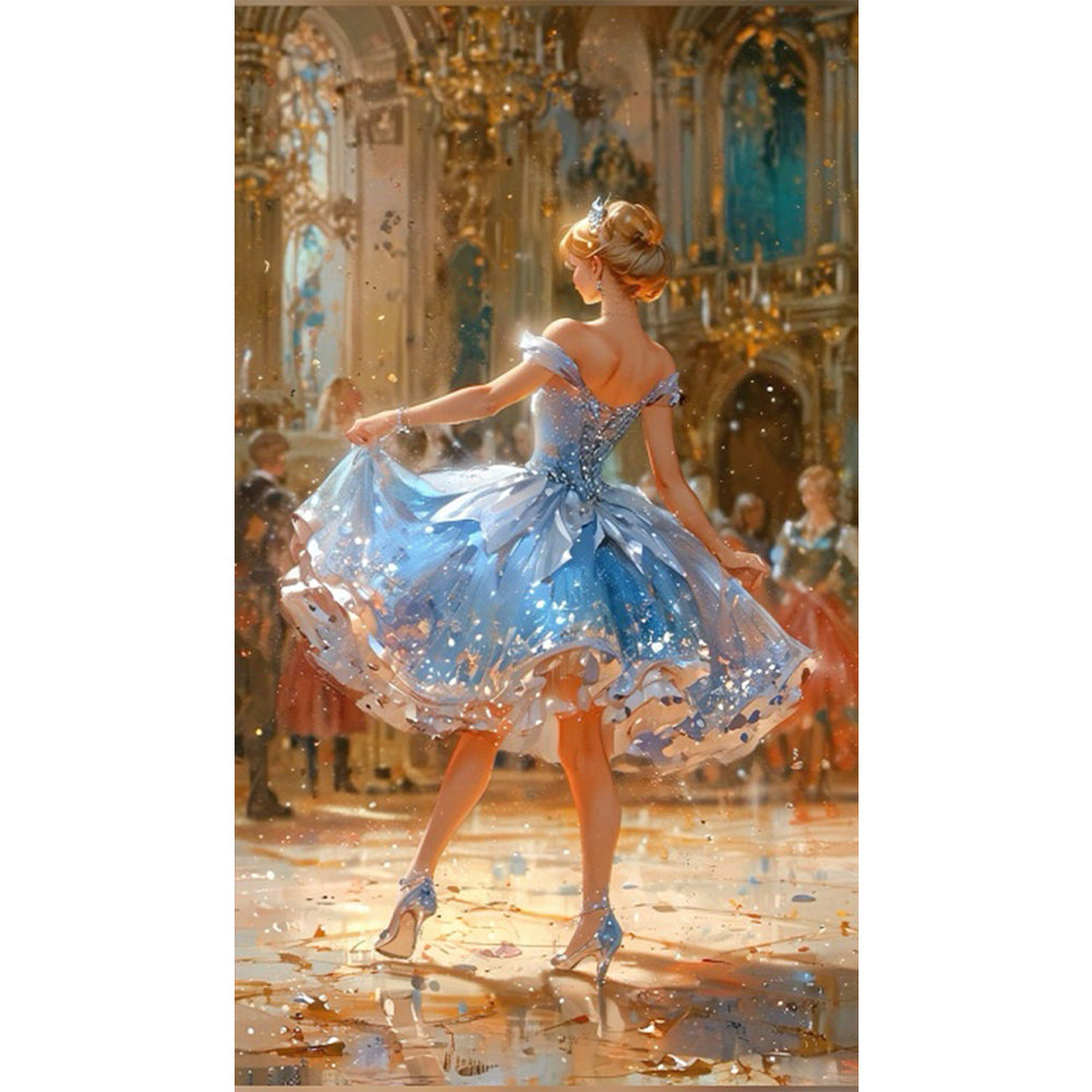 AB Diamond Painting - Full Round - Blonde At The Party (40*70CM)