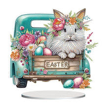 Load image into Gallery viewer, Acrylic Special Shape Flower Eggs Desktop Diamond Art Kits for Home Office Decor
