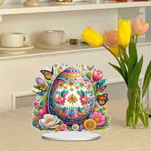 Load image into Gallery viewer, Acrylic Special Shape Flower Eggs Desktop Diamond Art Kits for Home Office Decor

