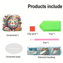 Load image into Gallery viewer, Acrylic Special Shape Flower Eggs Desktop Diamond Art Kits for Home Office Decor
