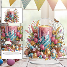 Load image into Gallery viewer, Acrylic Special Shape Flower Eggs Desktop Diamond Art Kits for Home Office Decor
