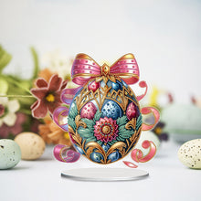 Load image into Gallery viewer, Acrylic Special Shape Flower Eggs Desktop Diamond Art Kits for Home Office Decor
