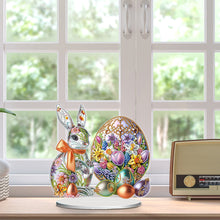 Load image into Gallery viewer, Acrylic Special Shape Flower Eggs Desktop Diamond Art Kits for Home Office Decor
