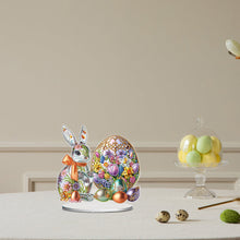 Load image into Gallery viewer, Acrylic Special Shape Flower Eggs Desktop Diamond Art Kits for Home Office Decor
