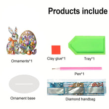 Load image into Gallery viewer, Acrylic Special Shape Flower Eggs Desktop Diamond Art Kits for Home Office Decor
