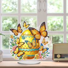 Load image into Gallery viewer, Acrylic Special Shape Flower Eggs Desktop Diamond Art Kits for Home Office Decor
