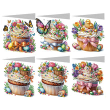 Load image into Gallery viewer, 6Pcs Birthday Diamond Handmade Card Diamond Daily Wish Card for Adults Beginners
