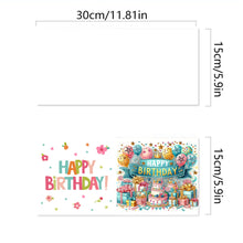 Load image into Gallery viewer, 6Pcs Birthday Diamond Handmade Card Diamond Daily Wish Card for Adults Beginners
