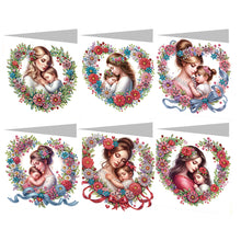 Load image into Gallery viewer, 6Pcs Birthday Diamond Handmade Card Diamond Daily Wish Card for Adults Beginners
