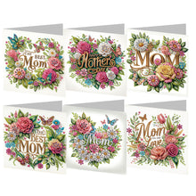 Load image into Gallery viewer, 6Pcs Birthday Diamond Handmade Card Diamond Daily Wish Card for Adults Beginners
