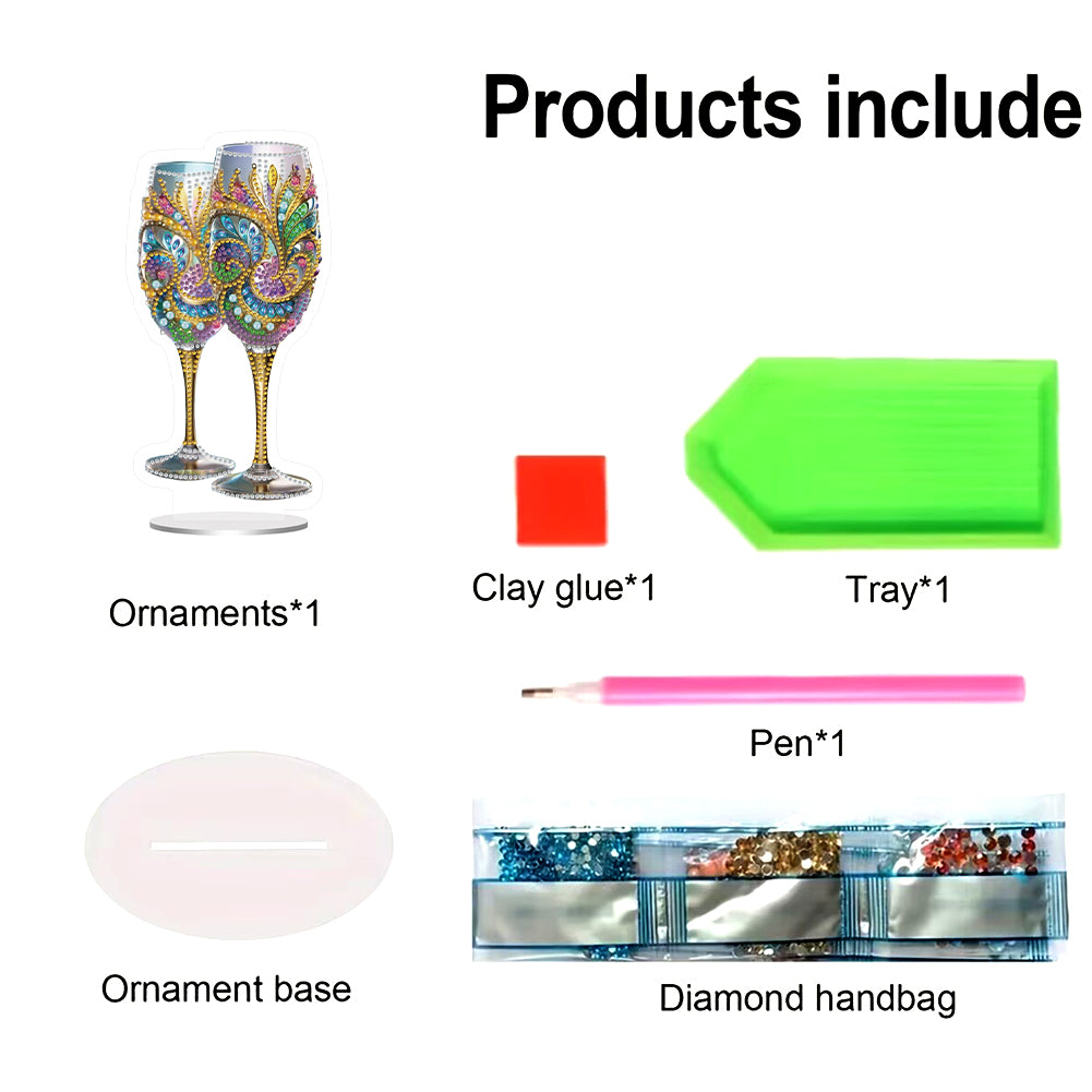 Acrylic Special Shaped Table Top Diamond Painting Ornament Kits Home Decor