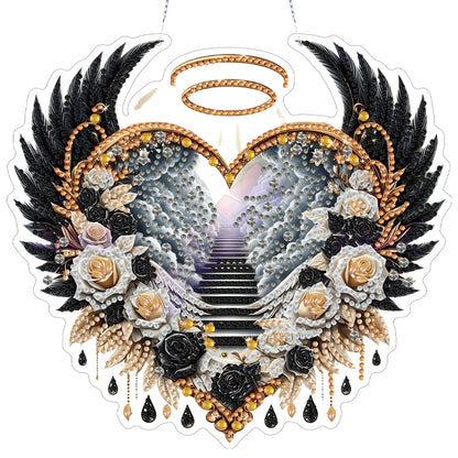 Acrylic Diamond Painting Hanging Pendant Rhinestone Diamond Art Window Pendants