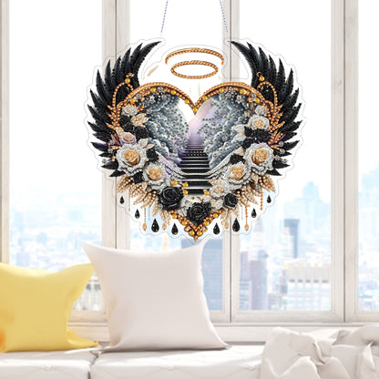 Acrylic Diamond Painting Hanging Pendant Rhinestone Diamond Art Window Pendants